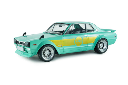 Solido 1970 Nissan Skyline 2000 GT-R (KPGC10) Hakosuka Solido Works Mint Green 1:18