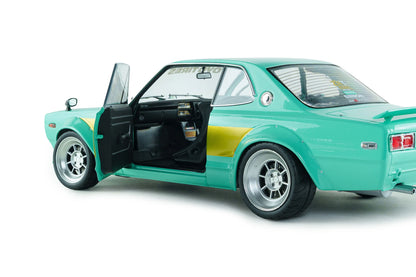 Solido 1970 Nissan Skyline 2000 GT-R (KPGC10) Hakosuka Solido Works Mint Green 1:18