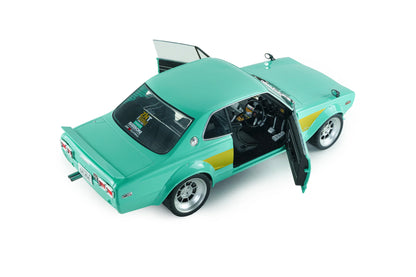 Solido 1970 Nissan Skyline 2000 GT-R (KPGC10) Hakosuka Solido Works Mint Green 1:18