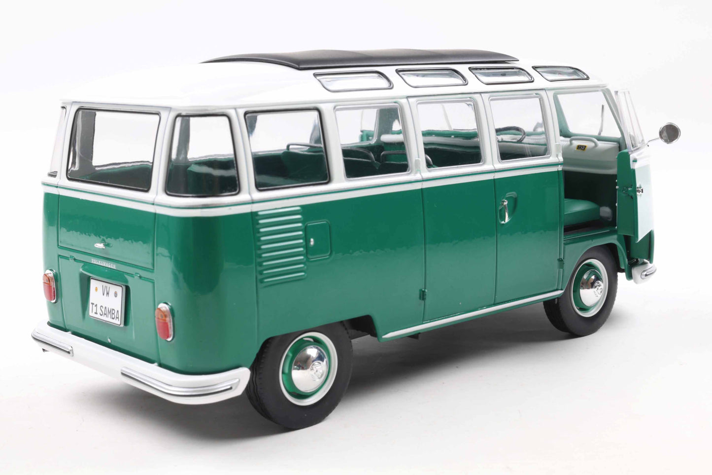 Solido 1962 Volkswagen T1 Samba Minibus Green 1:18