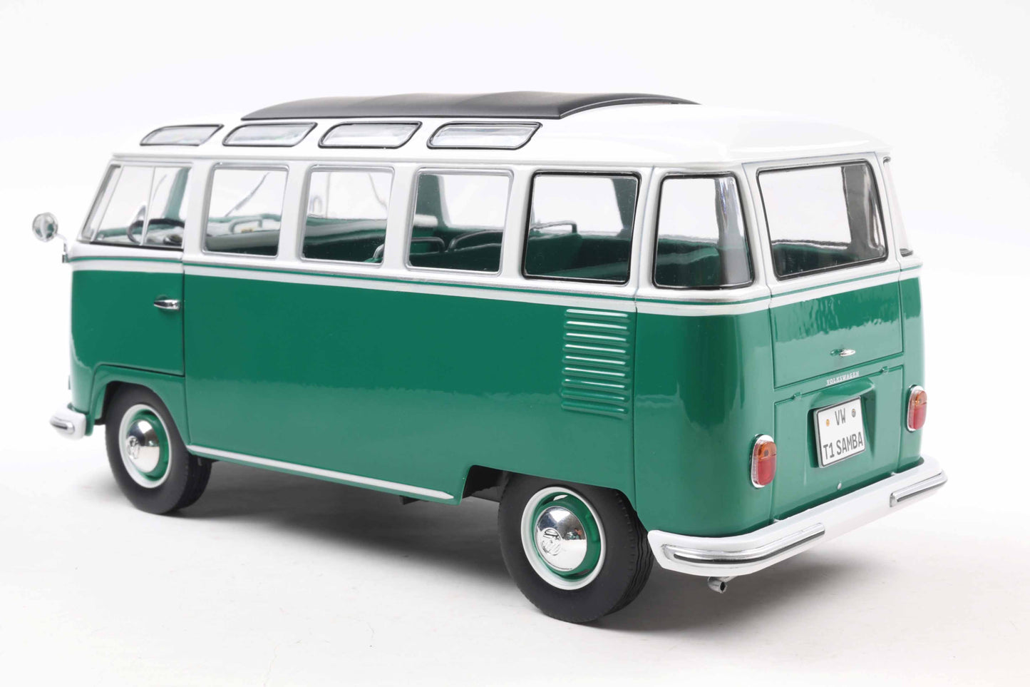 Solido 1962 Volkswagen T1 Samba Minibus Green 1:18