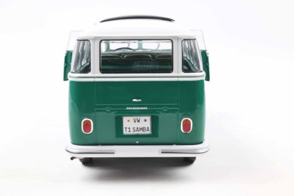 Solido 1962 Volkswagen T1 Samba Minibus Green 1:18