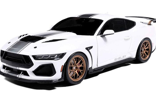 Solido 2025 Ford Shelby Mustang Super Snake White with Grey Stripes 1:18