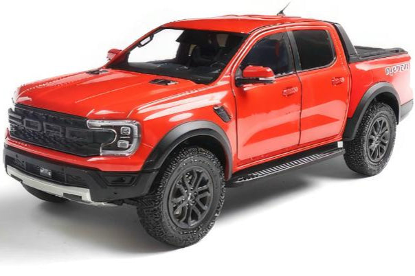 Solido 2024 Ford Ranger Raptor Crew Cab Pickup Truck Orange 1:18