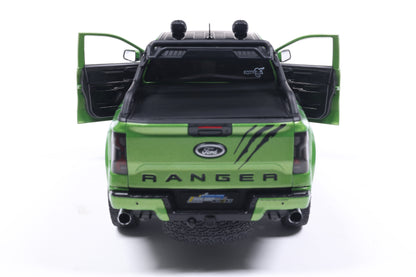 Solido 2024 Ford Ranger Raptor Crew Cab Pickup Truck Green Metallic 1:18
