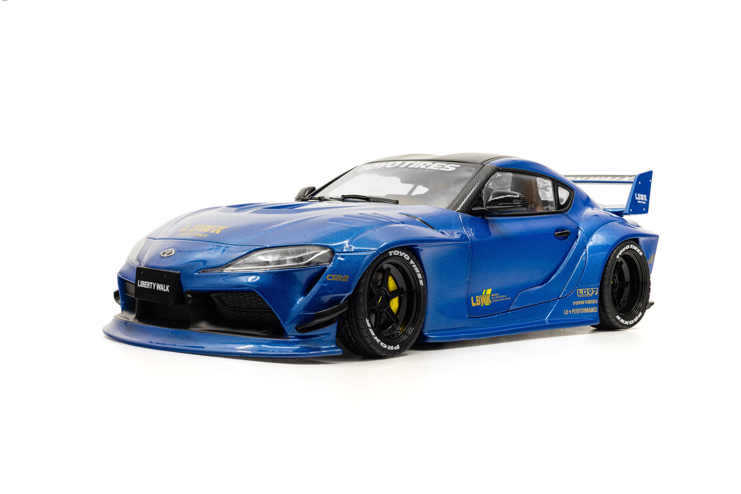 Solido 2025 Toyota GR Supra A90 Liberty Walk Blue Metallic 1:18