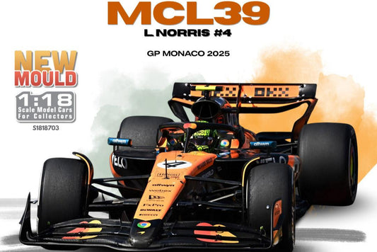 Solido Mclaren F1 Team MCL39 Orange L. Norris Winner Monaco GP 2025 1:18