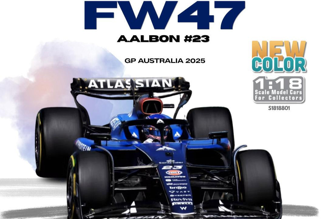 Solido Williams F1 Team FW47 Blue A. Albon #23 Australia GP 2025 1:18