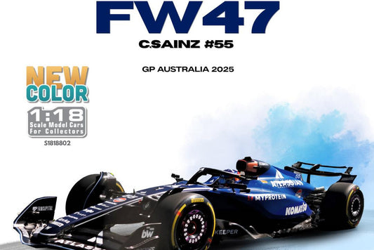 Solido Williams F1 Team FW47 Blue C. Sainz #55 Australia GP 2025 1:18