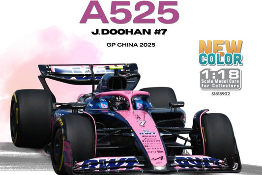 Solido Alpine F1 Team A525 #7 Doohan China GP 2025 Pink 1:18