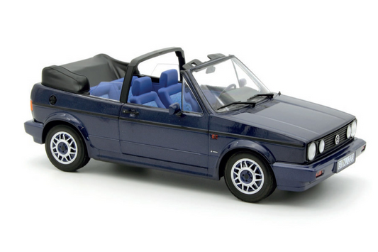 Norev 1992 Volkswagen Golf MK I Cabriolet Inca Blue 1:18