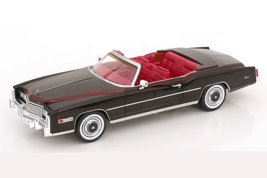 MCG 1976 Cadillac Eldorado Convertible Black 1:18