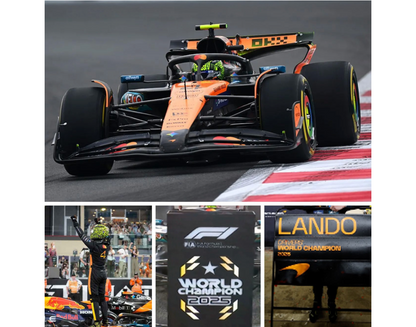Minichamps Mclaren F1 Team MCL39 Orange L. Norris World Champion Abu Dhabi GP 2025 1:18