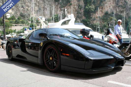 BBR 2004 Ferrari Enzo Ferrari Nero DS (Black) w/ Black & Red Wheels 1:18 LUXURY PACK