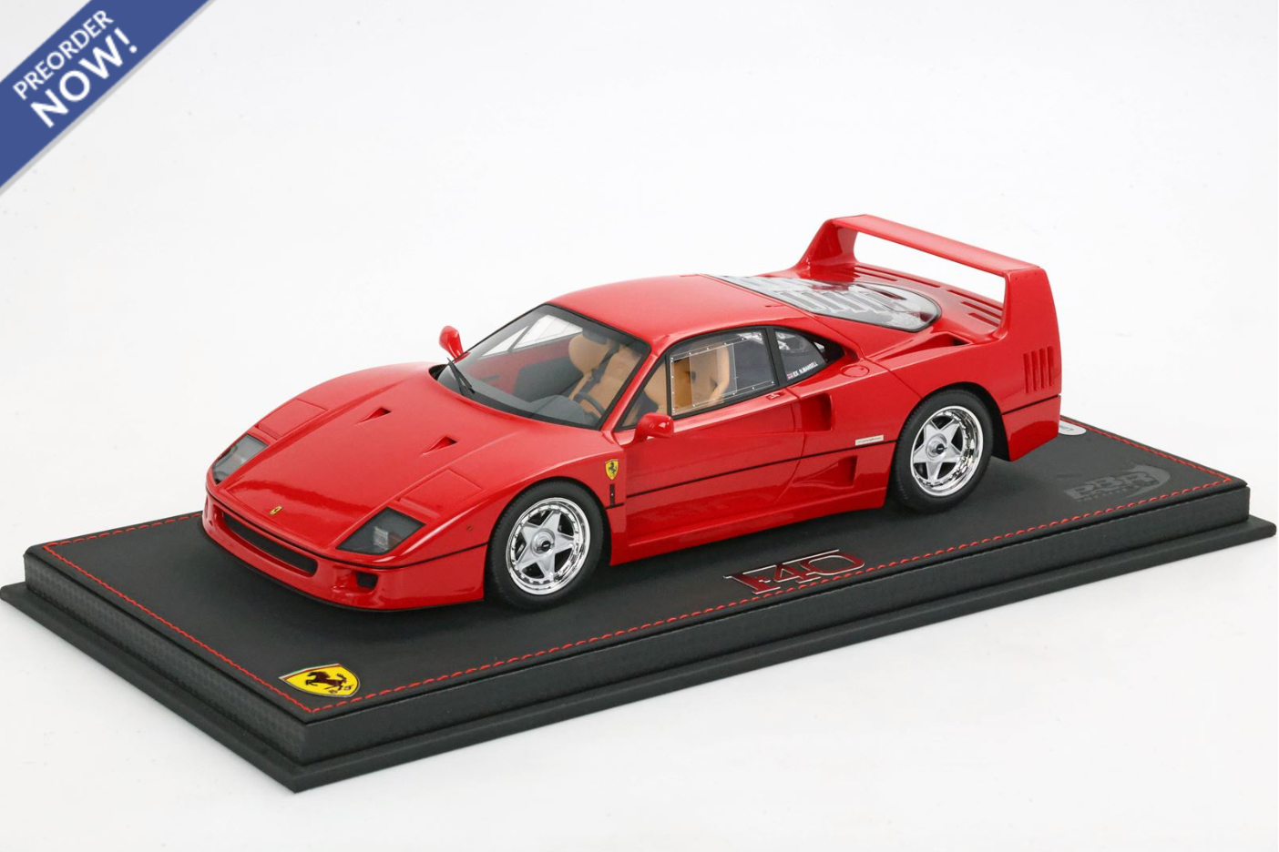 BBR 1987 Ferrari F40 Rossa Corsa (Red) Ex Nigel Mansell 1:18 WITH DISPLAY
