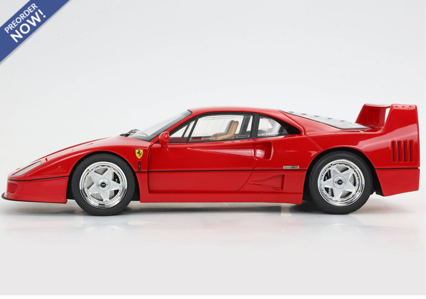 BBR 1987 Ferrari F40 Rossa Corsa (Red) Ex Nigel Mansell 1:18 WITH DISPLAY