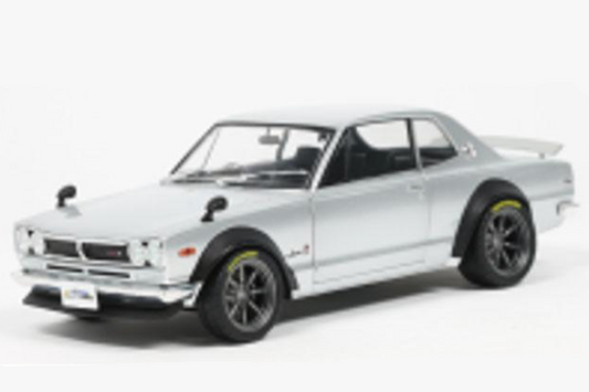 Solido 1970 Nissan Skyline (C10) Hakosuka Solido Works Silver 1:18