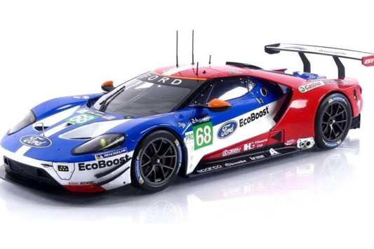 Ixo Ford GT No 68 Le Mans 2017 Red White Blue 1:18