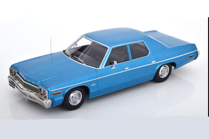 KK Scale 1974 Dodge Monaco Blue Metallic 1:18