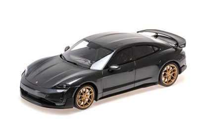Minichamps 2024 Porsche Taycan Turbo GT Grey 1:18