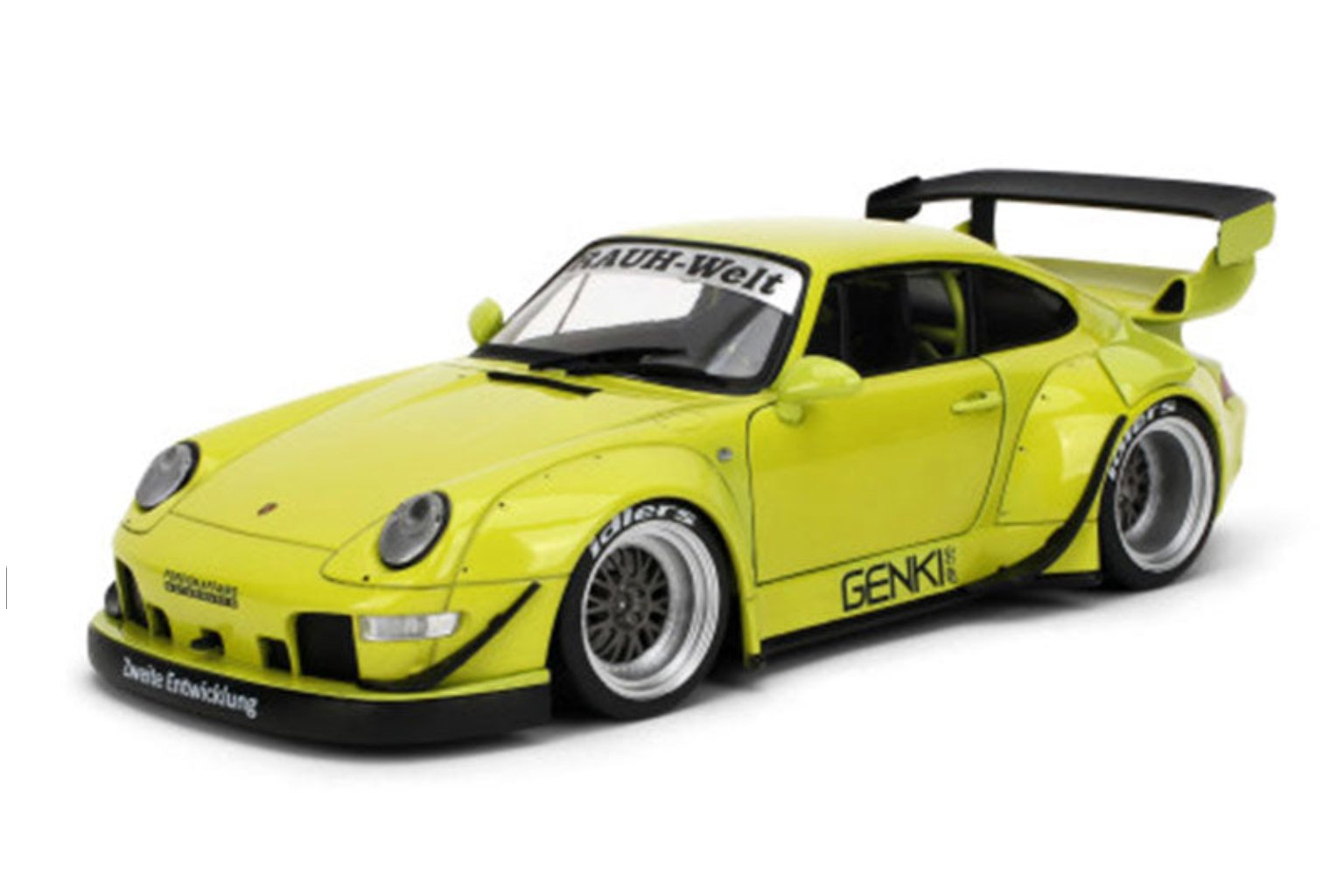 jada porsche rwb genki green 1/18 diecast