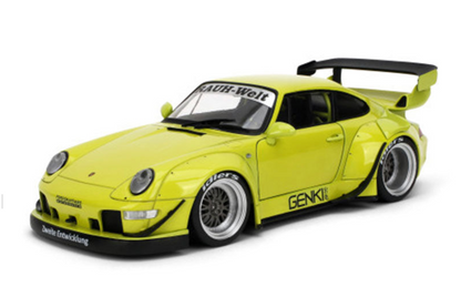 jada porsche rwb genki green 1/18 diecast