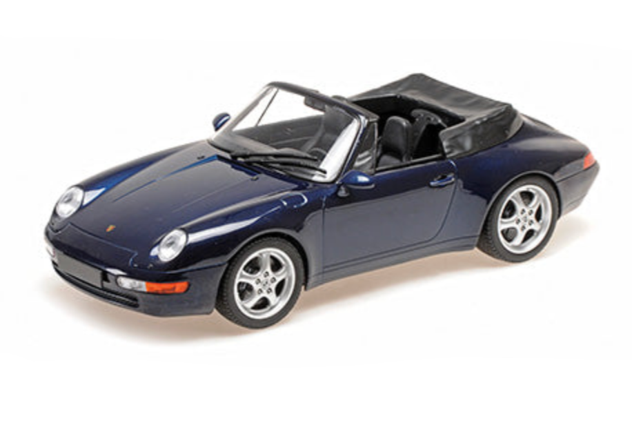 Minichamps 1994 Porsche 911 (993) Carrera Cabriolet Dark Blue Metallic 1:18