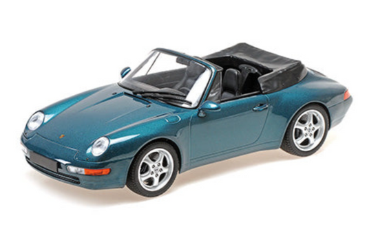 Minichamps 1994 Porsche 911 (993) Carrera Cabriolet Green Metallic 1:18