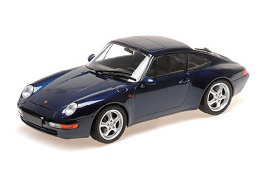 Minichamps 1993 Porsche 911 (993) Carrera Coupe Dark Blue Metallic 1:18