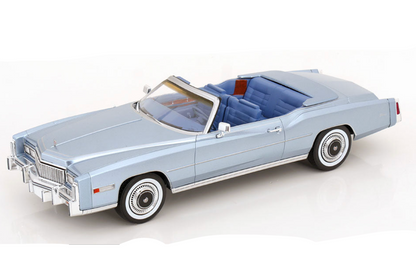 MCG 1976 Cadillac Eldorado Convertible Light Blue Metallic 1:18