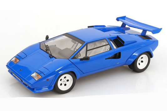 KK Scale 1985 Lamborghini Countach LP 5000S QV Blue 1:12