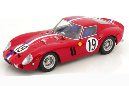 KK Scale 1962 Ferrari 250 GTO #19 24hr Le Mans 1962 Red 1:12