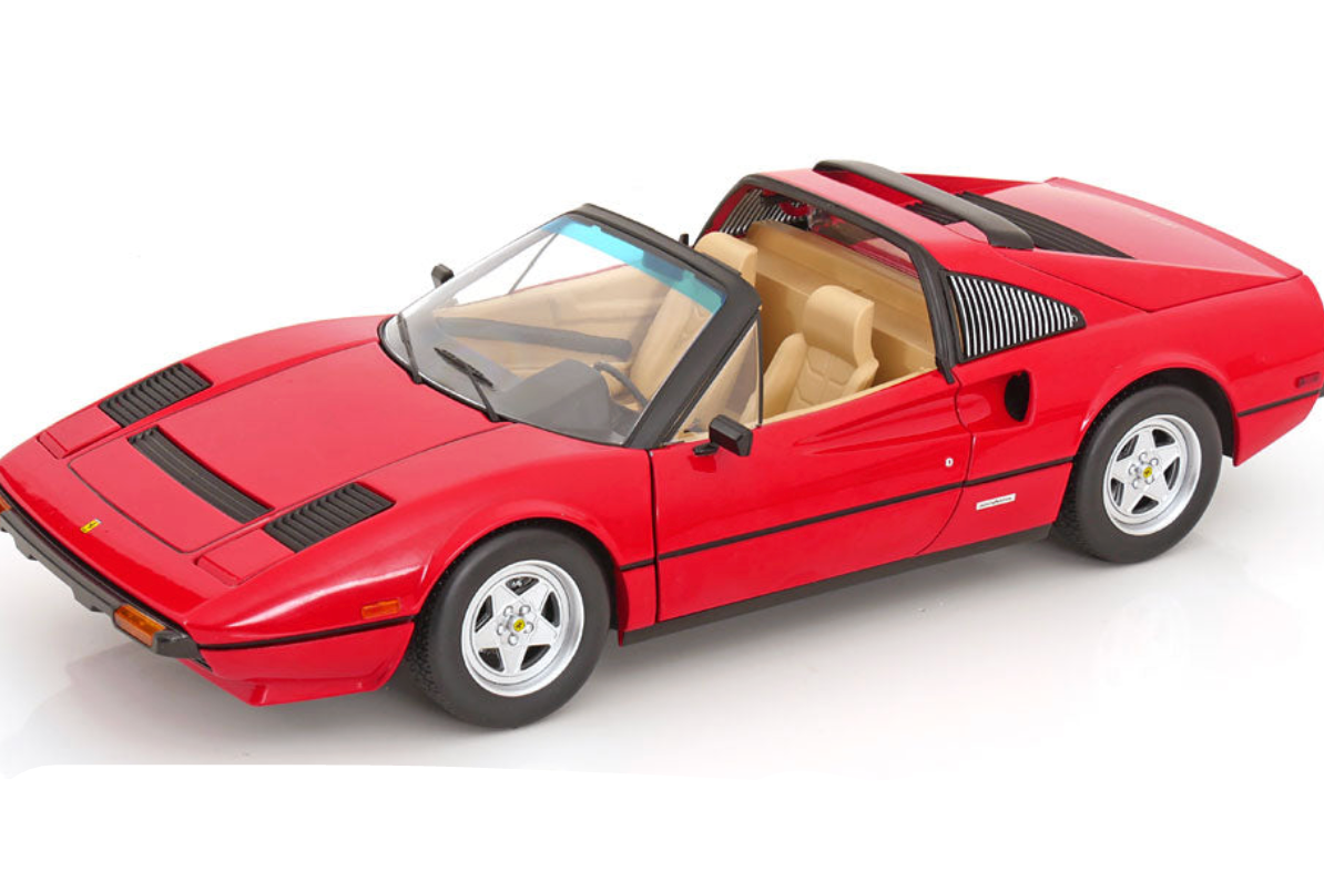 KK Scale 1982 Ferrari 308 GTS Quattrovalvole "Magnum P.I." Red 1:12