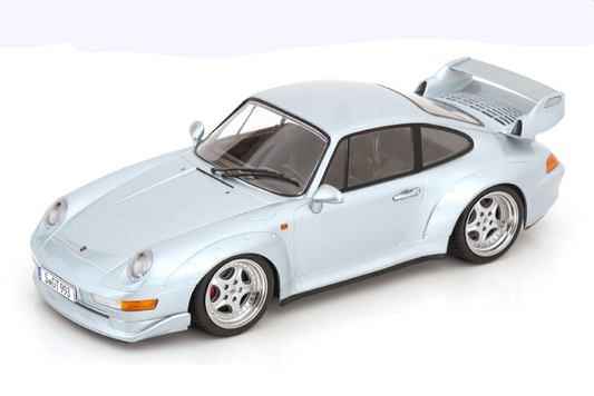 KK Scale 1996 Porsche 911 993 GT2 w/ Speedline Wheels Silver 1:18