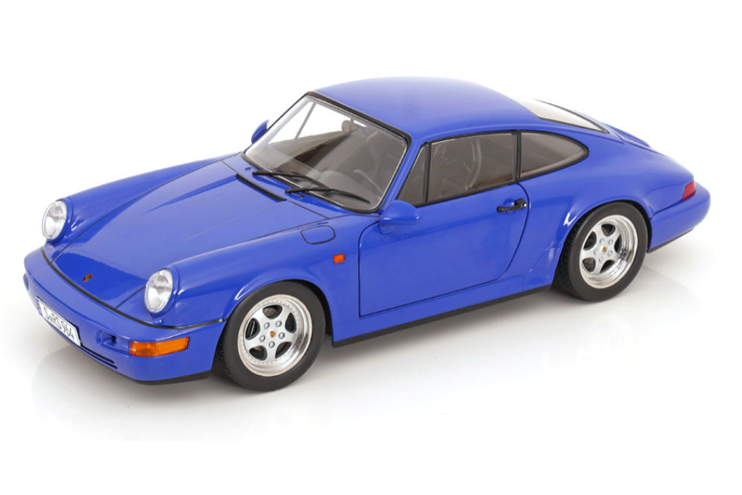 KK Scale 1992 Porsche 911 (964) RS Coupe w/ Speedline Wheels Maritime Blue 1:12