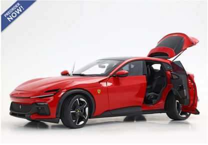 BBR 2023 Ferrari Purosangue Rossa Corsa WITH DISPLAY 1:18