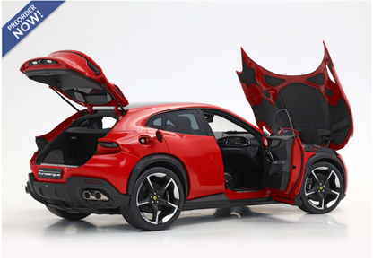 BBR 2023 Ferrari Purosangue Rossa Corsa WITH DISPLAY 1:18