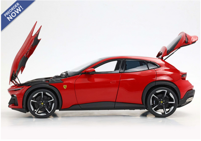 BBR 2023 Ferrari Purosangue Rossa Corsa WITH DISPLAY 1:18
