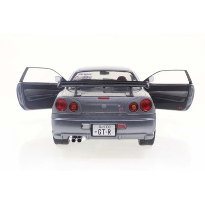 Solido 1999 Nissan Skyline GT-R (R34) Silver w/ Purple Accents 1:18