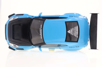 Solido 2024 Nissan GT-R (R35) W/ Liberty Walk Body Kit 2.0 Blue 1:18