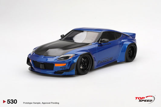 Topspeed 2023 Nissan Fairlady Z (RZ34) Pandem Seiran Blue 1:18