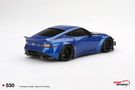 Topspeed 2023 Nissan Fairlady Z (RZ34) Pandem Seiran Blue 1:18