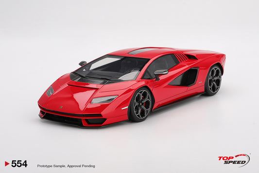 Topspeed Lamborghini Countach LPI 800-4 Rosso Mars (Red) 1:18