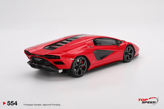 Topspeed Lamborghini Countach LPI 800-4 Rosso Mars (Red) 1:18