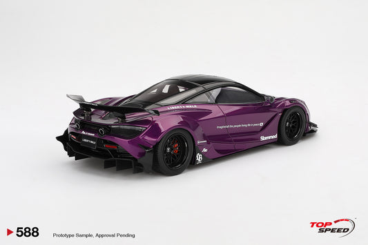 Topspeed Mclaren 720S LB-Works Purple Metallic 1:18