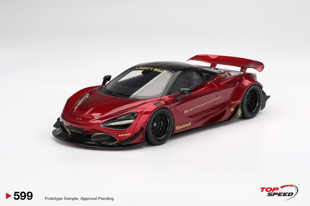 Topspeed Mclaren 720S LB-Works Gem Red Metallic 1:18