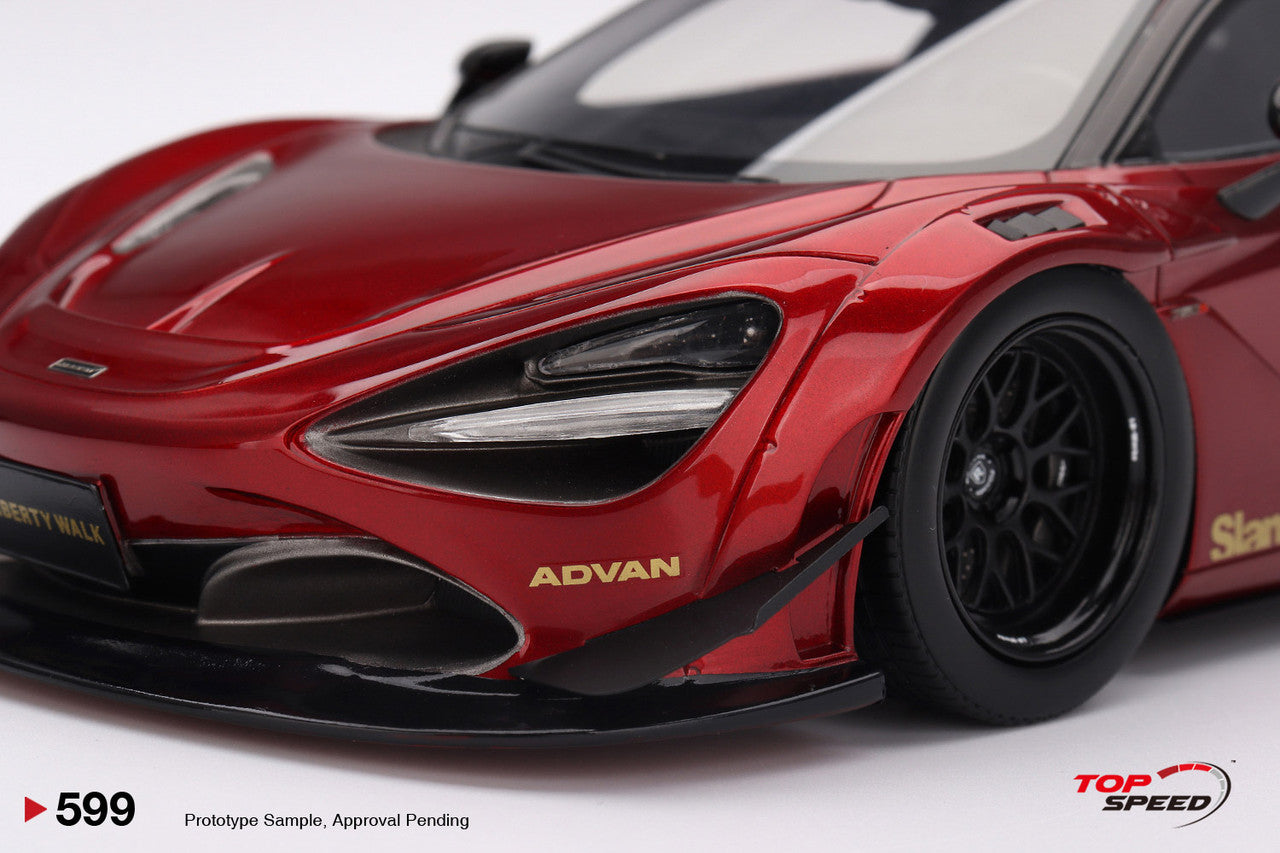 Topspeed Mclaren 720S LB-Works Gem Red Metallic 1:18