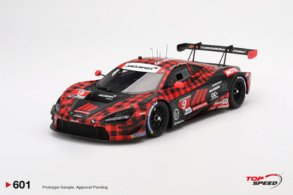 Topspeed Mclaren 720S GT3 EVO #9 Pfaff Motorsport Plaid 2024 IMSA Chevrolet Grand Prix Red 1:18