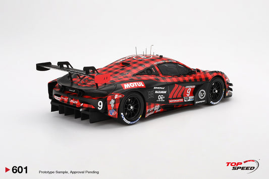 Topspeed Mclaren 720S GT3 EVO #9 Pfaff Motorsport Plaid 2024 IMSA Chevrolet Grand Prix Red 1:18