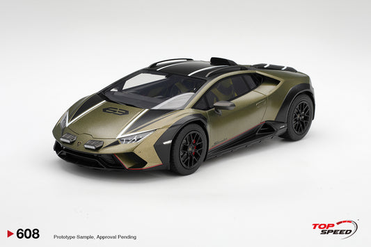 Topspeed Lamborghini Huracan Sterrato Verde Gea Matte (Matte Green) 1:18